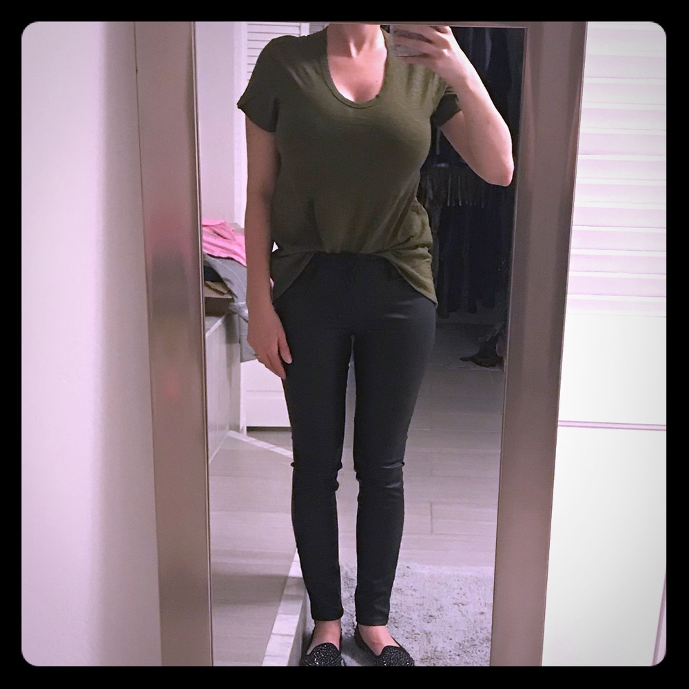 NEW Small Me Jane Olive green high low t shirt